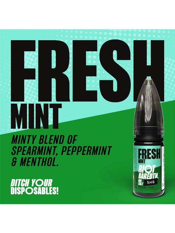 Fresh Mint BAR EDTN Riot Squad Salts Eliquids 10ml NYKecigs.com The Gourmet Vapor Shop