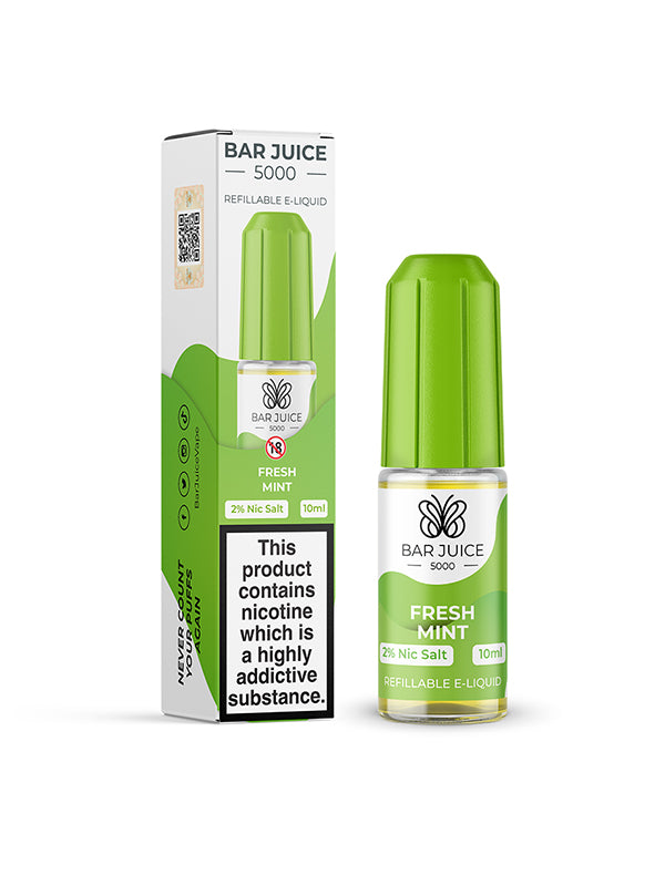 Bar Juice 5000 Fresh Mint Salt E Liquid 10ml NYKecigs.com The Gourmet Vapor Shop
