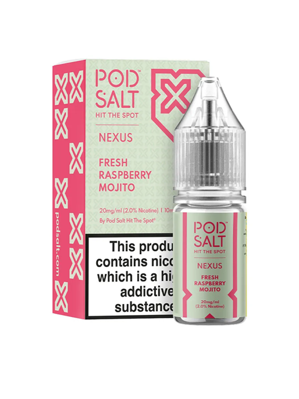 Fresh Raspberry Mojito Nexus Pod Salt Nic Salt Eliquid 10ml NYKecigs.com The Gourmet Vapor Shop