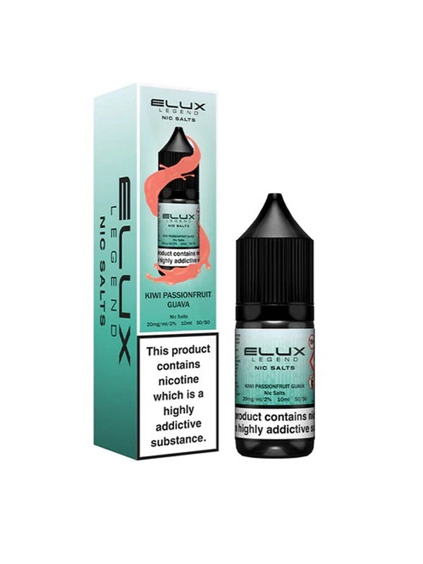 Elux Legend Kiwi Passion Fruit Guava Nic Salt E-Liquid 10ml NYKecigs The Gourmet Vapor Shop