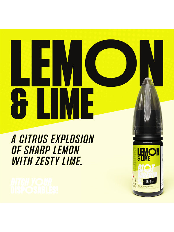 Lemon & Lime BAR EDTN Riot Squad Salts Eliquids 10ml