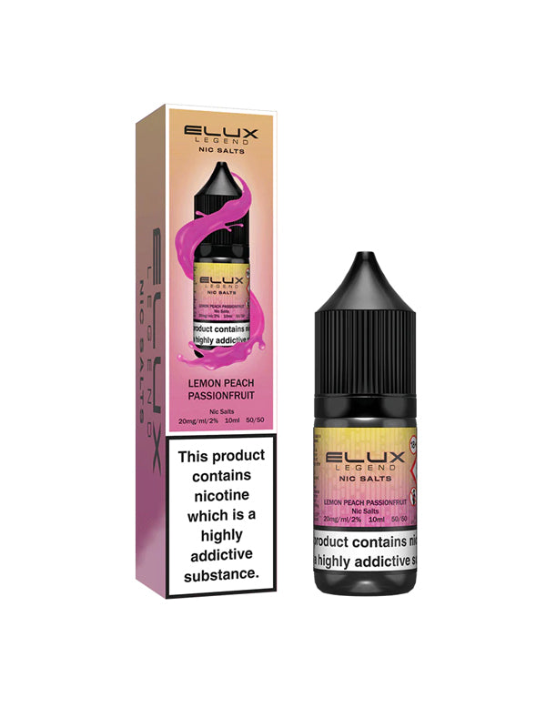 Elux Legend Lemon Peach Passionfruit Nic Salt E-Liquid 10ml NYKecigs.com