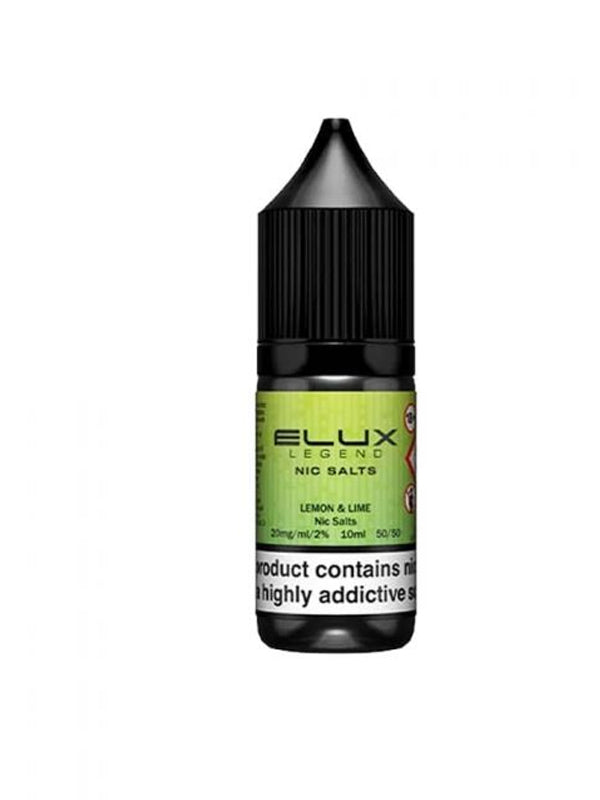 Elux Legend Lemon & Lime Nic Salt E-Liquid 10ml NYKecigs The Gourmet Vapor Shop