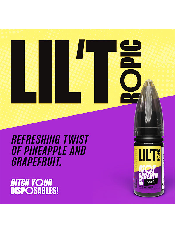 Lil'Tropic BAR EDTN Riot Squad Salts E-liquids 10ml NYKecigs The Gourmet Vapor Shop