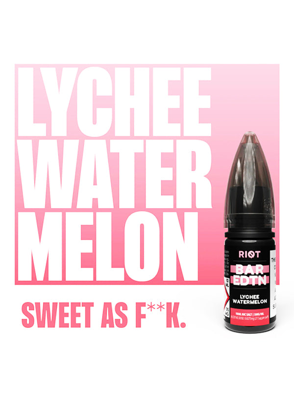 Lychee Watermelon BAR EDTN Riot Squad Salts Eliquids 10ml