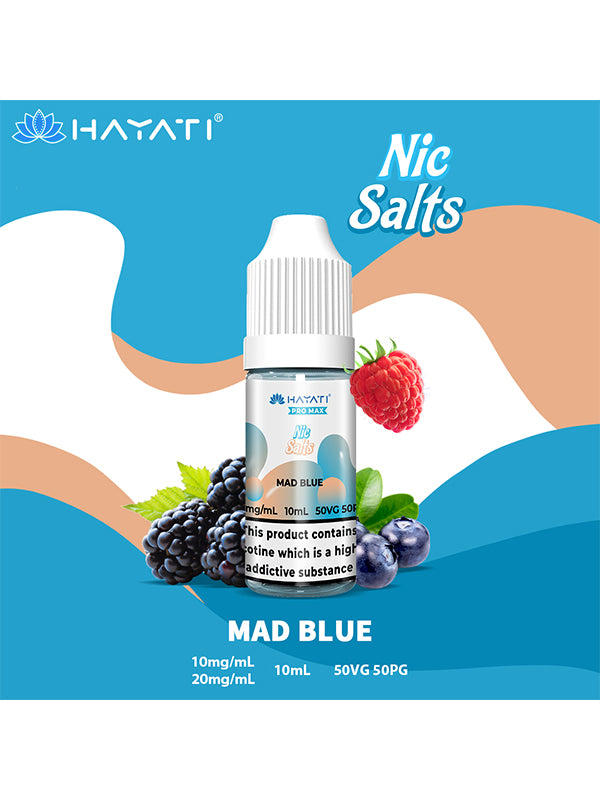 Hayati Pro Max Mad Blue Nic Salt E-Liquid 10ml