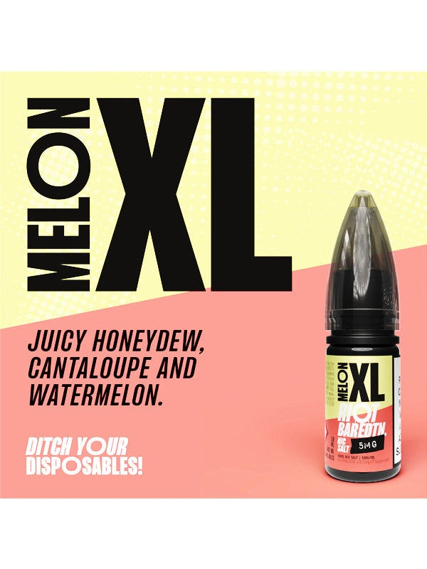 Melon XL BAR EDTN Riot Squad Salts Eliquids 10ml NYKecigs.com The Gourmet Vapor Shop