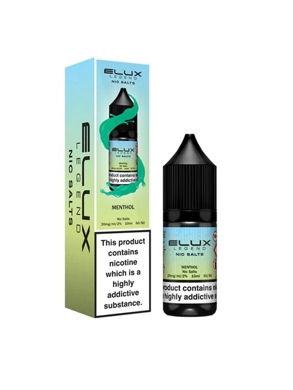 Elux Legend Menthol Nic Salt E-Liquid 10ml NYKecigs The Gourmet Vapor Shop