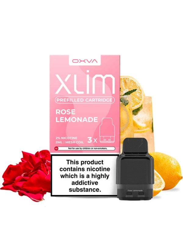 Oxva Xlim Prefilled E-Liquid Pod Cartridges - Rose Lemonade