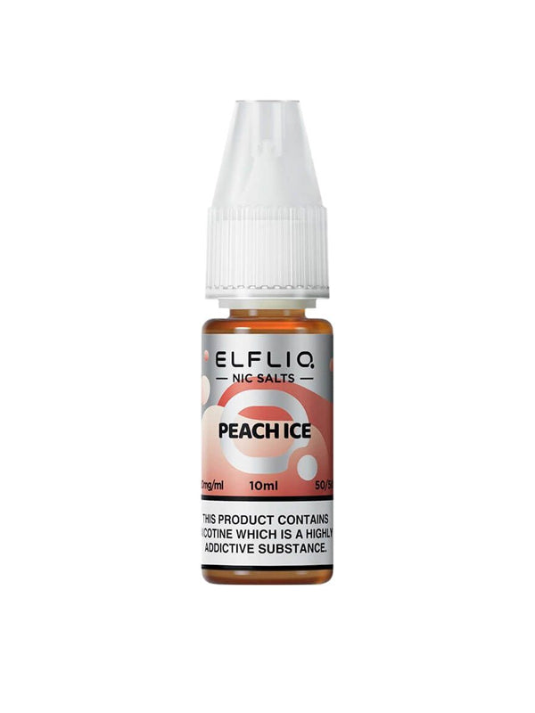 Elfliq Peach Ice Nic Salt E-Liquid 10ml NYKecigs The Gourmet Vapor Shop