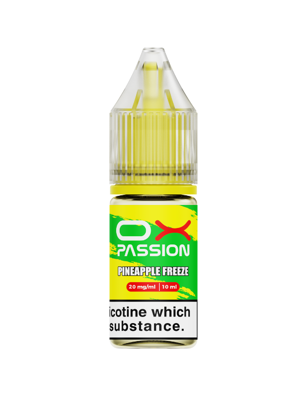 Passion Pineapple Freeze vape juice bottle on a white background