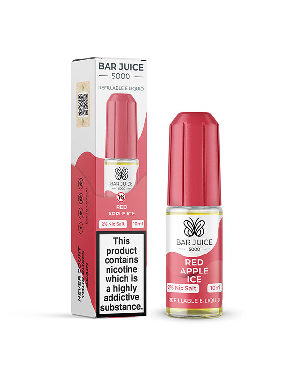Bar Juice 5000 Red Apple Ice Salt E Liquid 10ml NYKecigs The Gourmet Vapor Shop