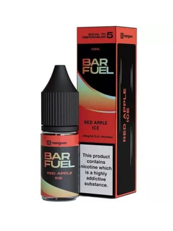 Red Apple Ice Nic Salt Bar Fuel E Liquid – 10ML with white background
