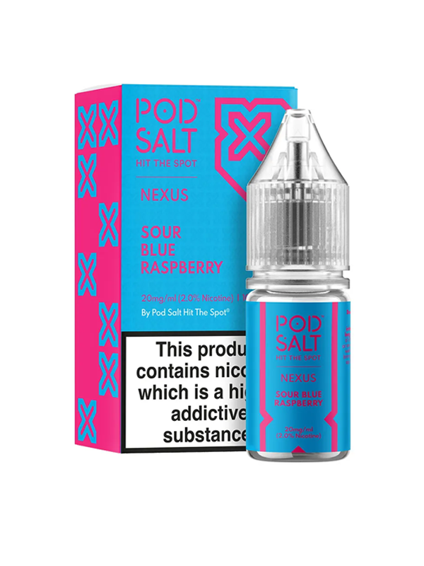 Sour Blue Raspberry Nexus Pod Salt Nic Salt Eliquid 10ml