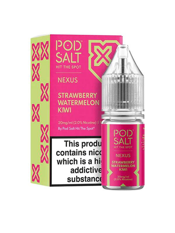 Strawberry Watermelon Kiwi Nexus Pod Salt Nic Salt Eliquid 10ml NYKecigs.com The Gourmet Vapor Shop