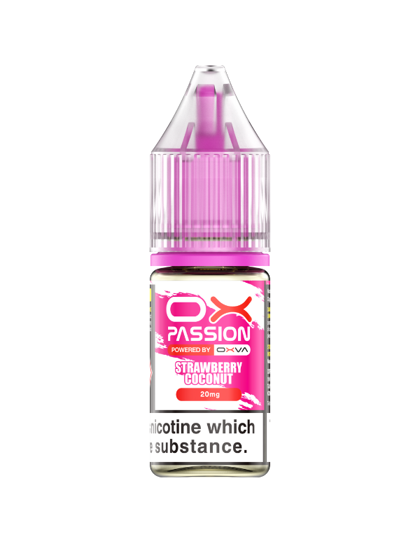 Strawberry Coconut OX Passion Nic Salt E-Liquid by OXVA - 10ml BOTTLE