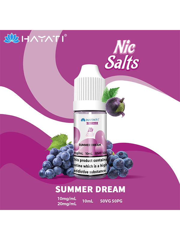 Hayati Pro Max Summer Dream Nic Salt E-Liquid 10ml