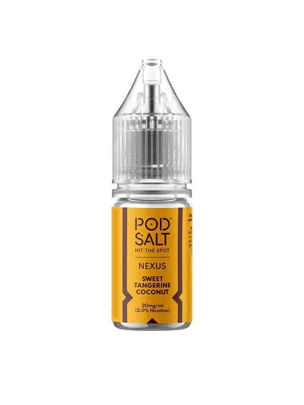 Sweet Tangerine Coconut Nexus Pod Salt Nic Salt Eliquid 10ml NYKecigs.com The Gourmet Vapor Shop