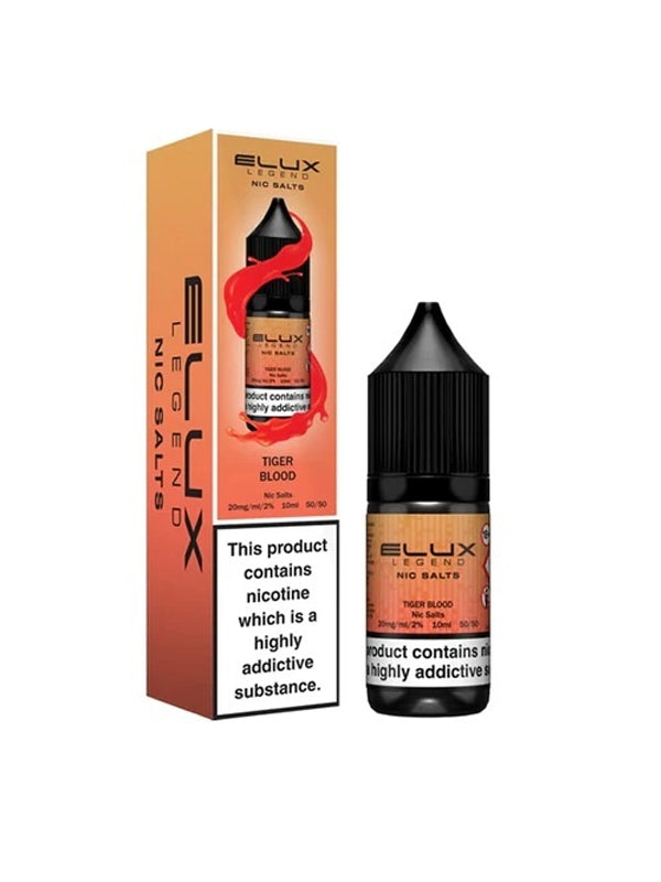 Elux Legend Tiger Blood Nic Salt E-Liquid 10ml NYKecigs The Gourmet Vapor Shop