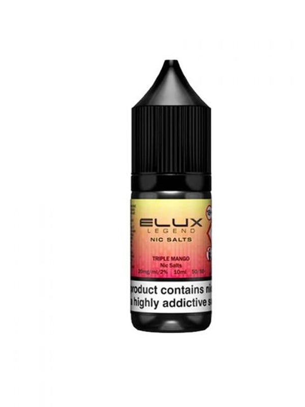 Elux Legend Triple Mango Nic Salt E-Liquid 10ml NYKecigs The Gourmet Vapor Shop
