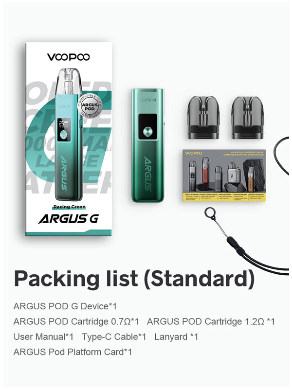 Voopoo Argus G Pod Kit 25W NYKecigs.com The Gourmet Vapor Shop