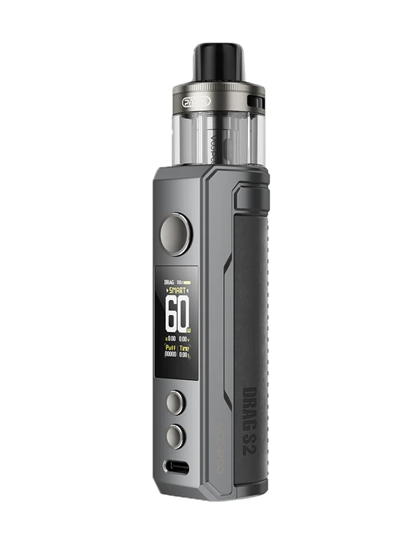Voopoo Drag S2 Pod Mod Kit available in Gray Metal at NYKecigs.com