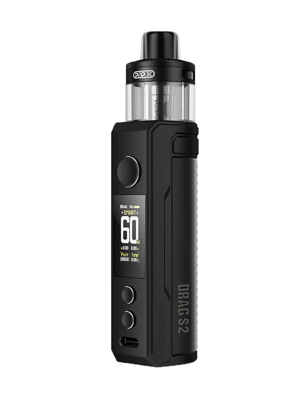 Spray Black Voopoo Drag S2 Kit with NEW PnP-X Coil technology