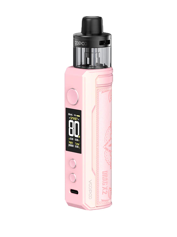 Glow Pink Drag X2 Pod Kit by Voopoo available at NYKecigs