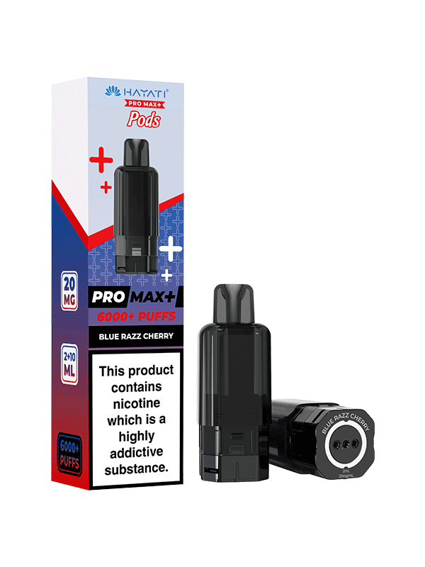 Blue Razz cherry Hayati Pro Max Plus 6000 puffs Prefilled Pods