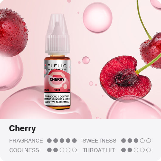 Elfliq Cherry Nic Salt E-Liquid 10ml