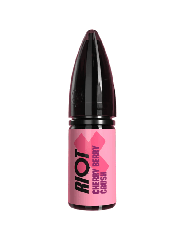 Cherry Berry Crush Riot Nic Salt 10ML E-Liquid ON WHITE BACKGROUND