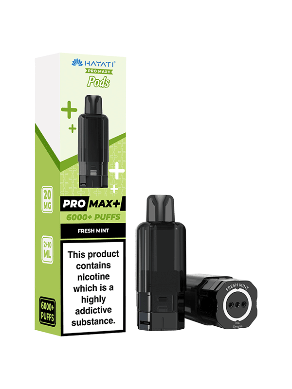 fresh mint Hayati Pro Max Plus 6000 puffs Prefilled Pods