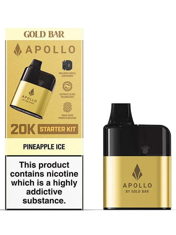 Vape Gold Gold Bar Apollo 20K Prefilled Pod Kit - 50% OFF NYKecigs Vape Gold Gold Bar Apollo 20K Prefilled Pod Kit - 50% OFF NYKecigs