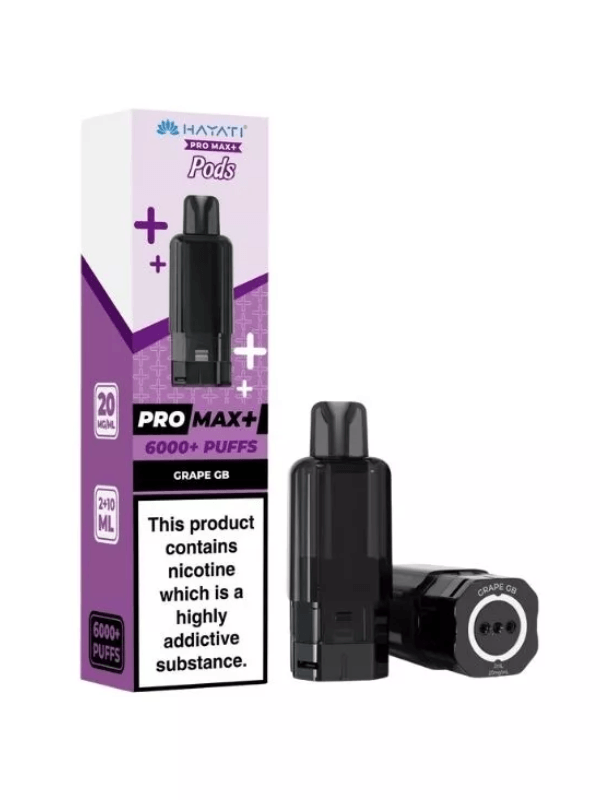 grape gb Hayati Pro Max Plus 6000 puffs Prefilled Pods