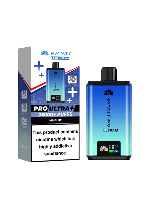 mr blue flavour hayati pro ultra plus 25000 puffs prefilled pod kit
