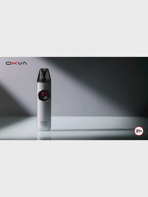 Video on white background showing how to use the OXVA NeXLIM 2 Pod Kit