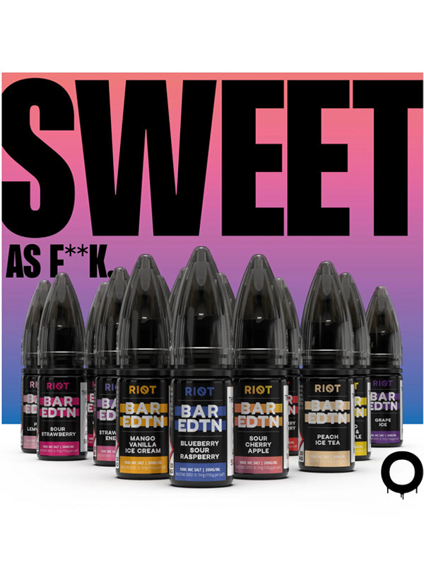 Strawberry Energy BAR EDTN Riot Squad Salts Eliquids 10ml NYKecigs The Gourmet Vapor Shop