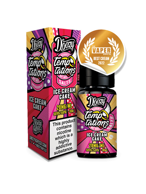 Ice Cream Cake Temptations Doozy Vape Co Nic Salt E Liquid 10ml NYKecigs The Gourmet Vapor Shop