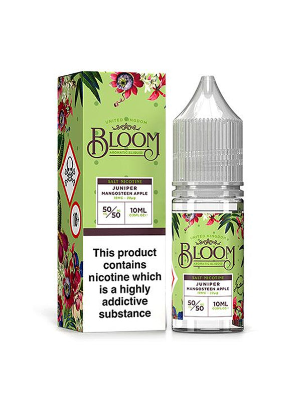 Bloom Juniper Mangosteen Apple Nic Salt E-Liquid 10ml NYKecigs.com The Gourmet Vapor Shop