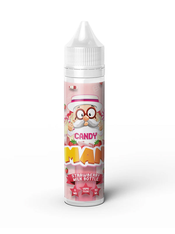 Candy Man Strawberry Milk Bottle E-Liquid 60ml NYKecigs.com The Gourmet Vapor Shop
