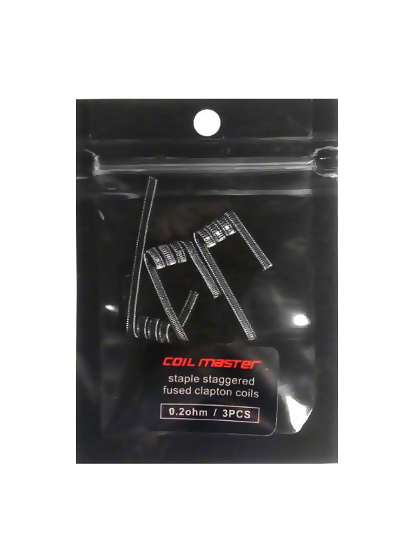 Coil Master Staple Staggered Fused Clapton (3 Coils) - NYKECIGS