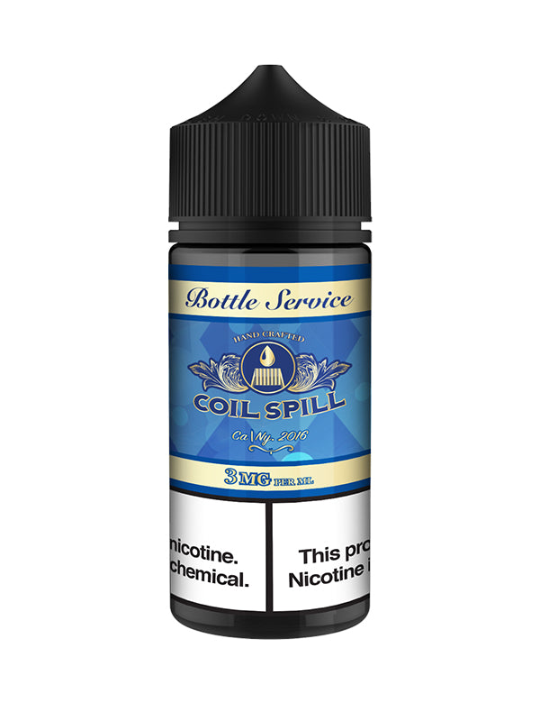 Coil Spill Bottle Service E-Liquid 120ml NYKecigs.com The Gourmet Vapor Shop