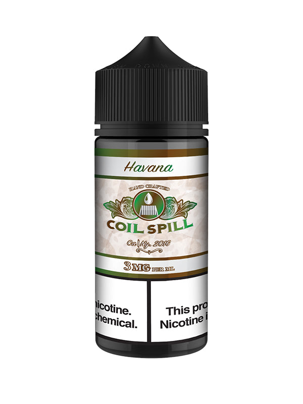 Coil Spill Havana E-Liquid 120ml NYKecigs.com The Gourmet Vapor Shop