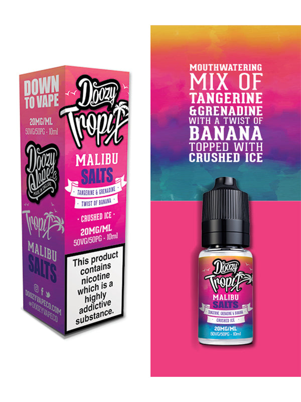 Doozy Tropix Malibu Nic Salt E Liquid 10ml NYKecigs The Gourmet Vapor Shop