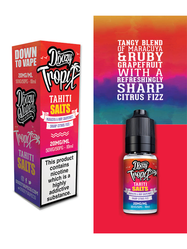 Doozy Tropix Tahiti Nic Salt E Liquid 10ml NYKecigs The Gourmet Vapor Shop