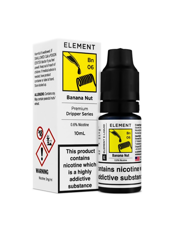 Banana Nut - Element E Liquid 10ml - NYKECIGS