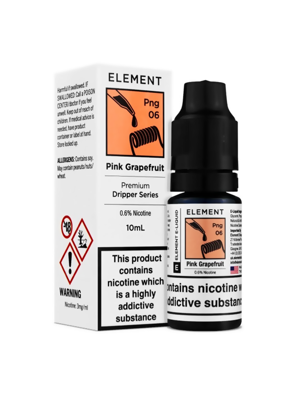 Pink Grapefruit - Element E Liquid 10ml - NYKECIGS