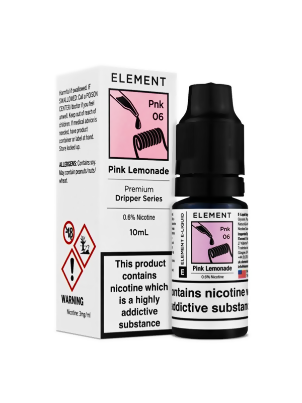 Pink Lemonade - Element E Liquid 10ml - NYKECIGS