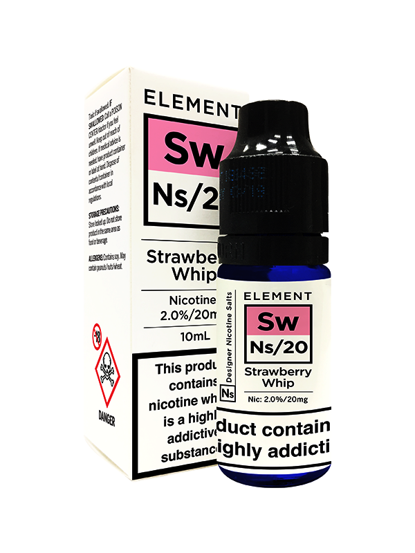 Element Salt NS20 Strawberry Whip E Liquid 10ml - NYKECIGS
