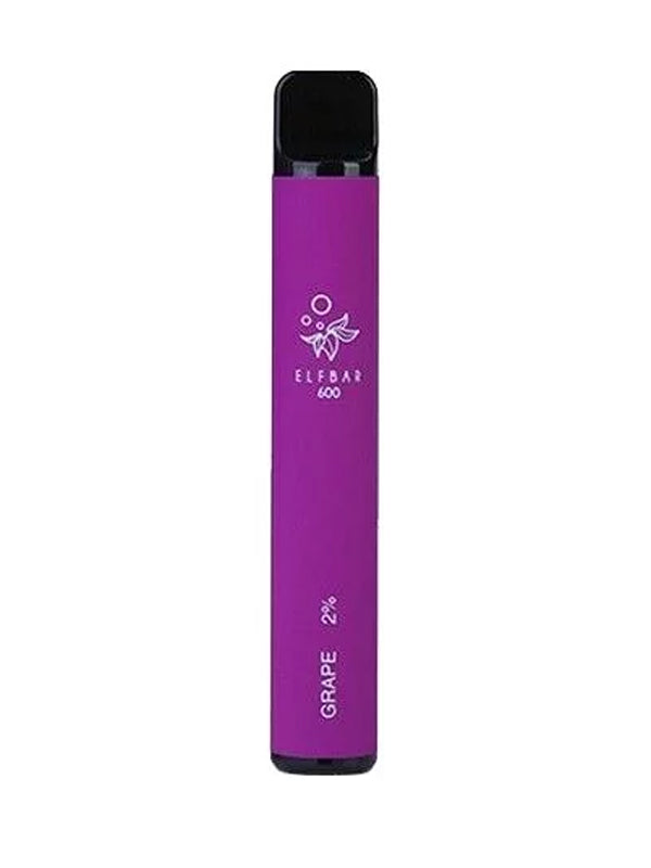 Elf Bar Grape Disposable Vape 600 Puffs NYKecigs.com The Gourmet Vapor Shop